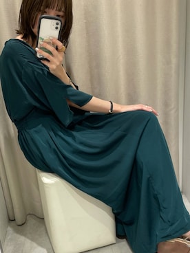 「OLコーデ」｜「アイテム（ワンピース）」を使った、おかじ(ま)さん（レディース・160cm）の夏コーディネート