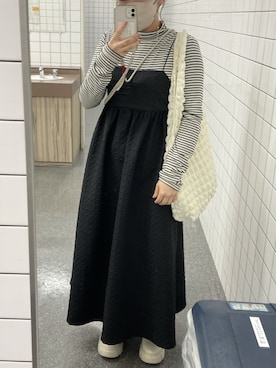「ボーダータートル」｜wakanaさん（レディース・154cm）の春コーディネート