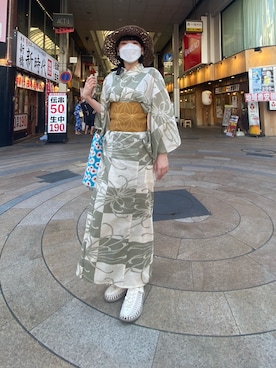 「チャイハネ（チャイハネ）のアイテム（バッグ）」を使った、yuiさん（レディース・160cm）の夏コーディネート