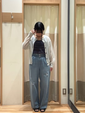 「Samansa Mos2 blue（サマンサモスモスブルー）のアイテム」を使った、まりちゃんさん（レディース・156cm）の春コーディネート