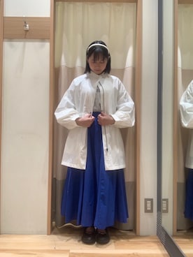「サマンサモスモス」｜「アイテム（ブルゾン）」を使った、まりちゃんさん（レディース・156cm）の春コーディネート