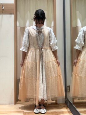 「アイテム（ドレスシューズ、ベージュ系）」を使った、まりちゃんさん（レディース・156cm）の春コーディネート