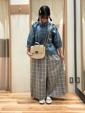 「アイテム（ドレスシューズ、ベージュ系）」を使った、まりちゃんさん（レディース・156cm）の春コーディネート