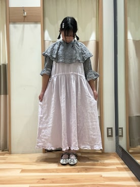 「アイテム（ドレスシューズ、ベージュ系）」を使った、まりちゃんさん（レディース・156cm）の春コーディネート