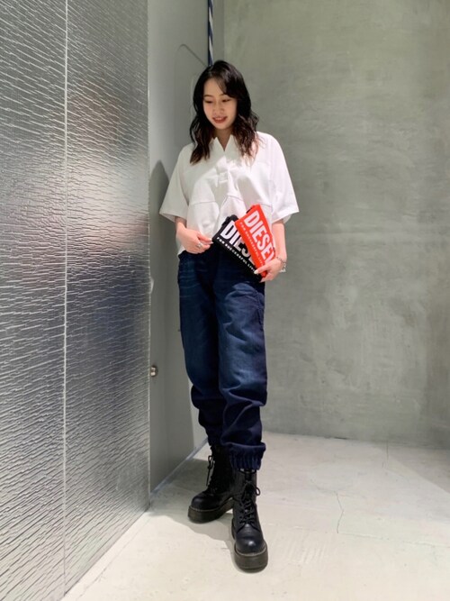 Diesel 二子玉川hisamiさんのデニムパンツを使ったコーディネート Zozotown