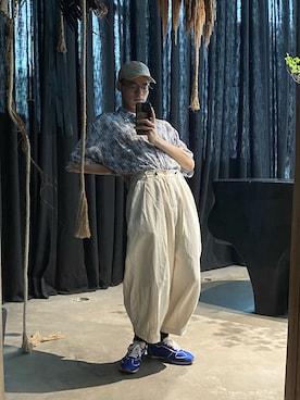 「休闲」｜闲置环保袋さん（メンズ・174cm）の夏コーディネート