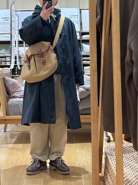 「アイテム（チノパンツ）」を使った、TaKさん（メンズ・162cm）の秋コーディネート