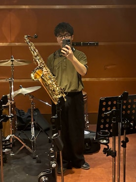 「アイテム（チノパンツ）」を使った、TaKさん（メンズ・162cm）の秋コーディネート