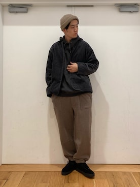 「リバーシブル」｜「アイテム（その他シューズ）」を使った、やまChanさん（メンズ・182cm）の秋コーディネート