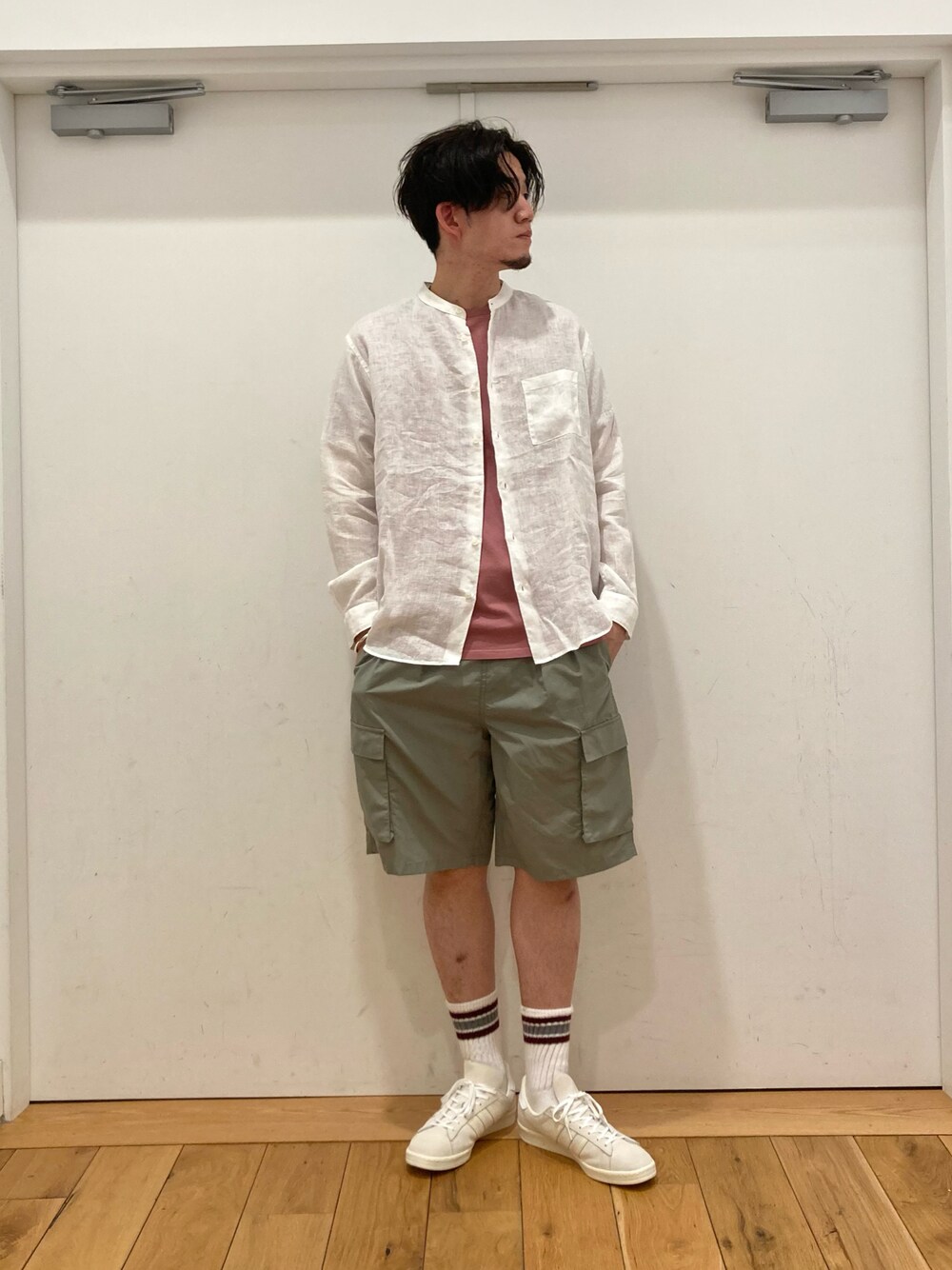 4Ｔ　Patagonia ピンク Tシャツとショートパンツセット ︎ ニューヨーク 蛍光 ピンク Tシャツ ショートパンツ 上下 セットアップ