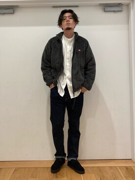 「グラミチ」｜「アイテム（ブルゾン）」を使った、やまChanさん（メンズ・182cm）の秋コーディネート