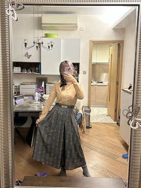 「DOUBLE NAME（ダブルネーム）のアイテム」を使った、summerさん（レディース・159cm）の冬コーディネート