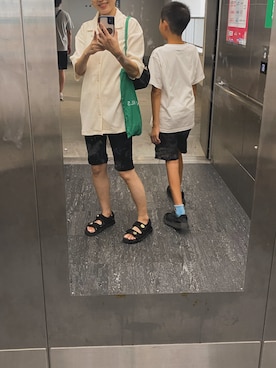 「Whim Gazette（ウィムガゼット）のアイテム（パンツ）」を使った、k__sさん（レディース・158cm）の夏コーディネート