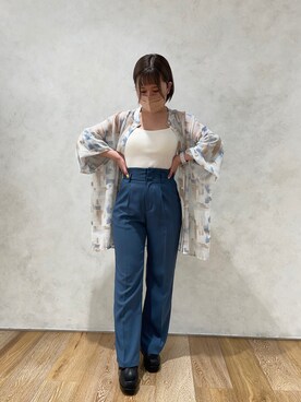 「フォロー、イイネ、お気に入り登録お願いします♡」｜「アイテム（キャミソール）」を使った、🍓ぴーはる🍓さん（レディース・148cm）の春コーディネート