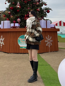 「高身長女子」｜Maiさん（レディース・170cm）の冬コーディネート