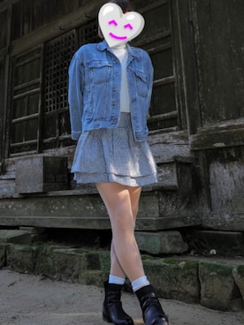 「アイテム（スカート）」を使った、ヒロさん（レディース・174cm）の冬コーディネート