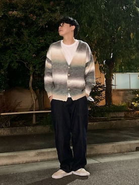 「BROKEN BASE（ブロークンベース）のアイテム（トップス）」を使った、kaitoさん（メンズ・183cm）の秋コーディネート