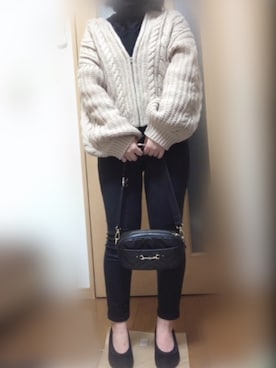 「DRESKIP（ドレスキップ）のアイテム（シューズ）」を使った、涼音さん（レディース・148cm）の秋コーディネート