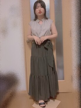 涼音さん（レディース・148cm）の夏コーディネート