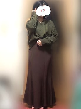 「FRP（エフアールピー）のアイテム」を使った、涼音さん（レディース・148cm）の秋コーディネート