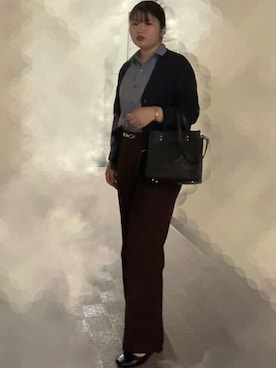 「COACH（コーチ）のアイテム」を使った、涼音さん（レディース・146cm）の秋コーディネート