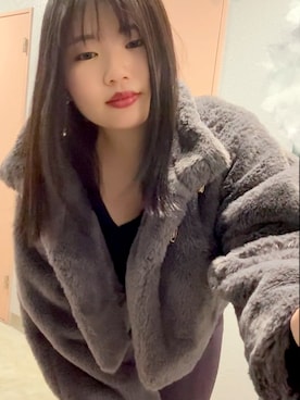 「natural couture（ナチュラルクチュール）のアイテム」を使った、涼音さん（レディース・146cm）の秋コーディネート