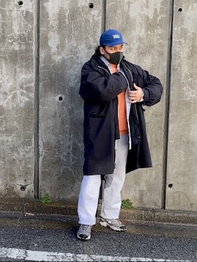 「LQQK STUDIO（ルックスタジオ）のアイテム」を使った、koji@しらふ酒場さん（メンズ・166cm）の冬コーディネート