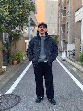 koji@しらふ酒場さん（メンズ・166cm）の冬コーディネート