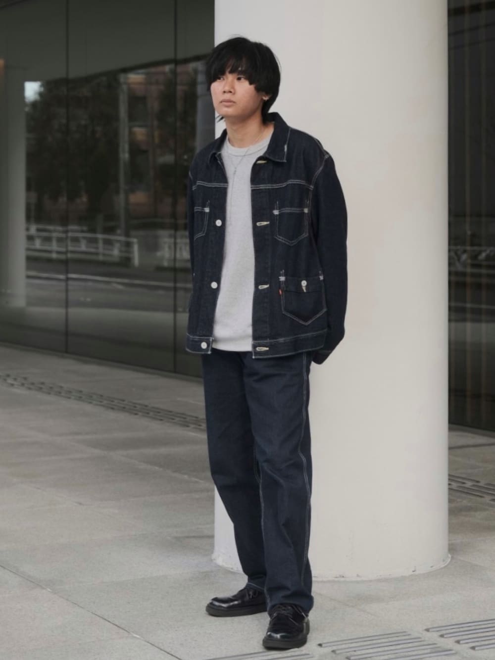 平莉川己夢(コム)｜Levi's REDのデニムジャケットを使った