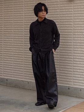 平莉川己夢(コム)さん（メンズ・172cm）の冬コーディネート