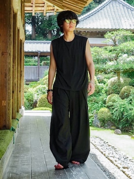 「アイテム（アナログ腕時計）」を使った、平莉川己夢(コム)さん（メンズ・172cm）の夏コーディネート