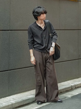 平莉川己夢(コム)さん（メンズ・172cm）の春コーディネート