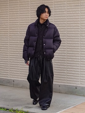 平莉川己夢(コム)さん（メンズ・172cm）の冬コーディネート