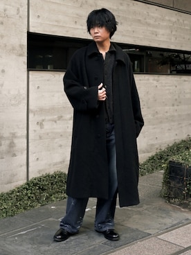 平莉川己夢(コム)さん(メンズ・172cm)の冬コーディネート