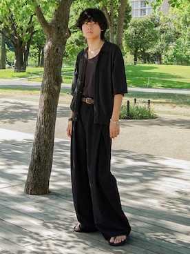 「アイテム（腕時計）」を使った、平莉川己夢(コム)さん（メンズ・172cm）の夏コーディネート