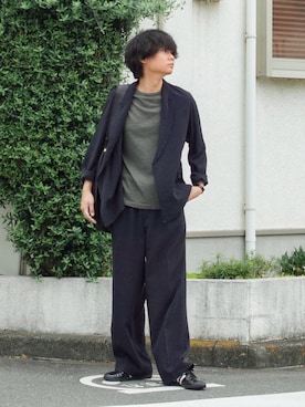 平莉川己夢(コム)さん(メンズ・172cm)の夏コーディネート