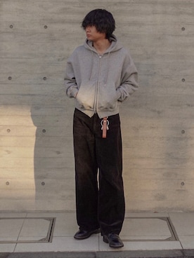 平莉川己夢(コム)さん（メンズ・172cm）の冬コーディネート