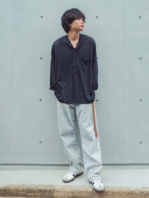 LIDNM（リドム）の「WOOL KNIT PO SHIRT（シャツ/ブラウス）」 - WEAR