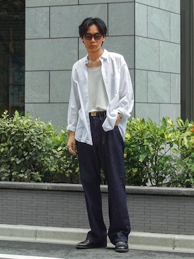 「アイテム（アクセサリー）」を使った、平莉川己夢(コム)さん（メンズ・172cm）の秋コーディネート