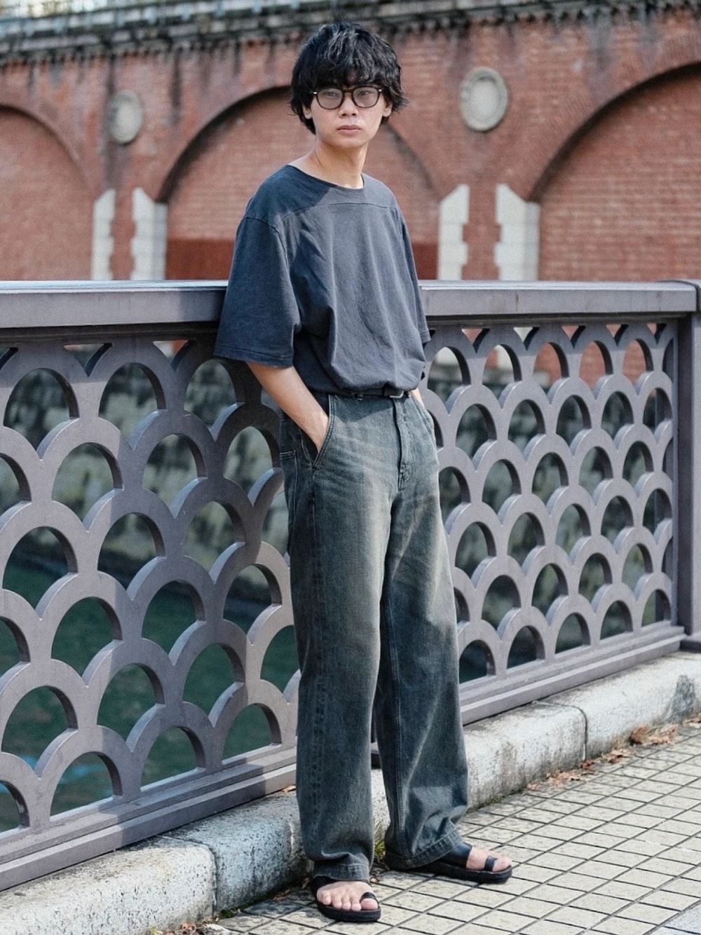 order（オーダー）の「order loose denim pants vintage（デニム