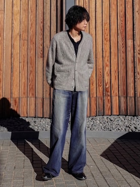 「XOLO（ショロ）のアイテム」を使った、平莉川己夢(コム)さん（メンズ・172cm）の冬コーディネート