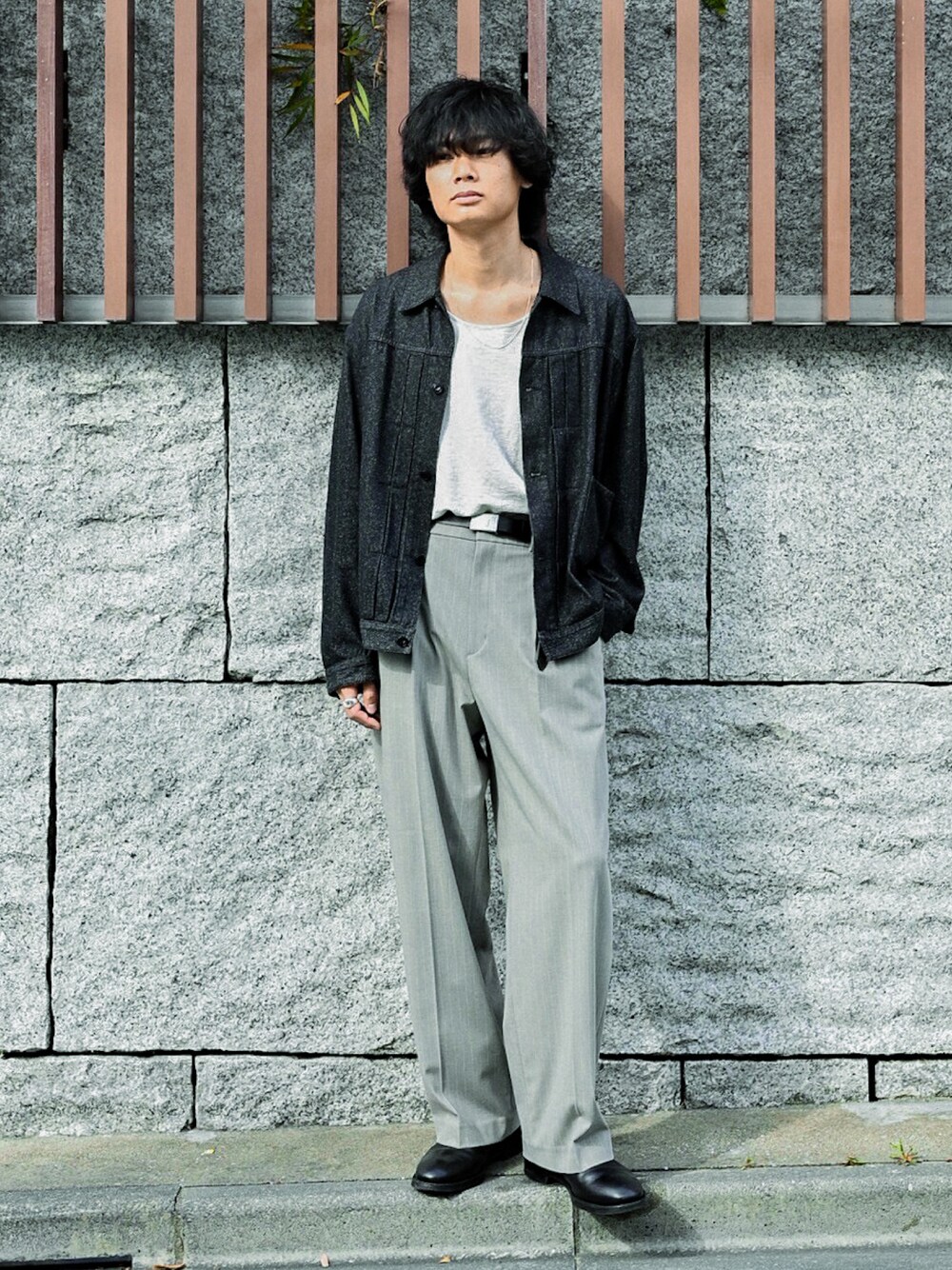 LIDNM（リドム）の「SILK DENIM 213 JACKET（デニムジャケット）」 - WEAR