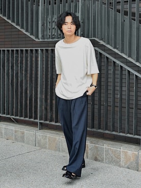 平莉川己夢(コム)さん(メンズ・172cm)の夏コーディネート