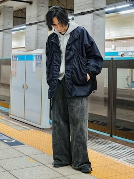 平莉川己夢(コム)さん(メンズ・172cm)の秋コーディネート