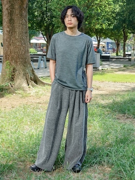 「アイテム（アナログ腕時計）」を使った、平莉川己夢(コム)さん（メンズ・172cm）の秋コーディネート