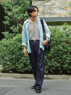 平莉川己夢(コム)さん(メンズ・172cm)の秋コーディネート