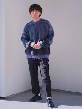 「LUGG NAGG（ラグナグ）のアイテム」を使った、平莉川己夢(コム)さん（メンズ・173cm）の冬コーディネート