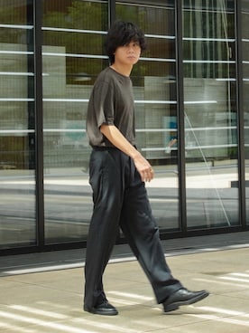 平莉川己夢(コム)さん(メンズ・172cm)の夏コーディネート