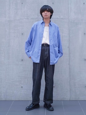「LUGG NAGG（ラグナグ）のアイテム」を使った、平莉川己夢(コム)さん（メンズ・173cm）の春コーディネート