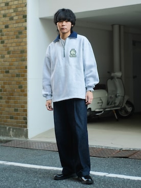 「LUGG NAGG（ラグナグ）のアイテム」を使った、平莉川己夢(コム)さん（メンズ・173cm）の秋コーディネート